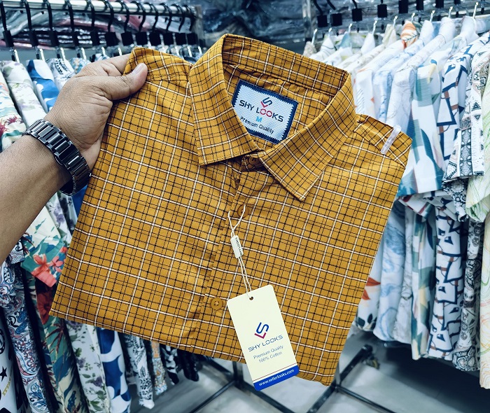 Pure Cotton full Sleeve Check Shirt