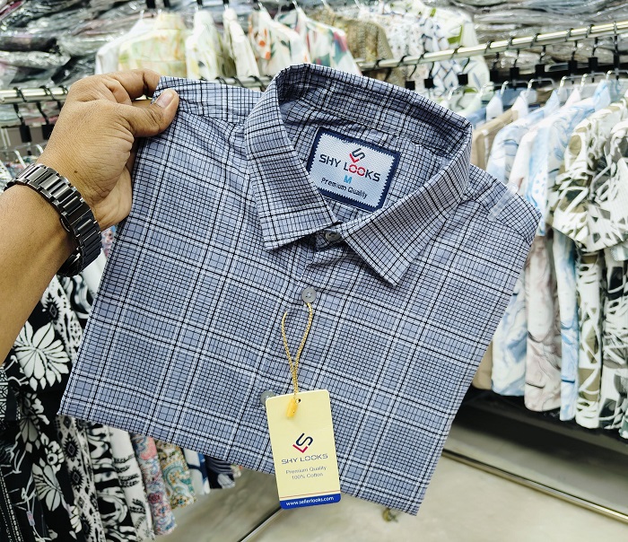 Pure Cotton full Sleeve Check Shirt