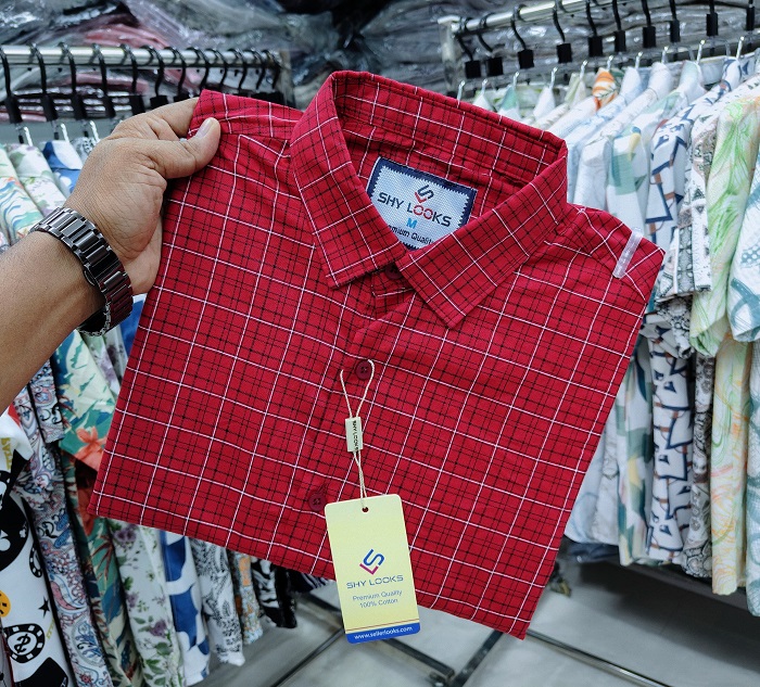 Pure Cotton full Sleeve Check Shirt