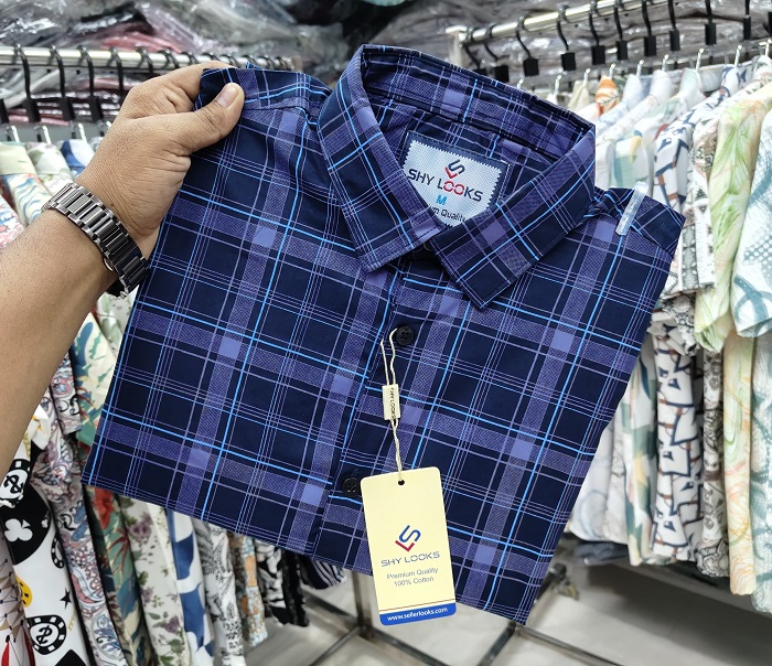 Pure Cotton full Sleeve Check Shirt