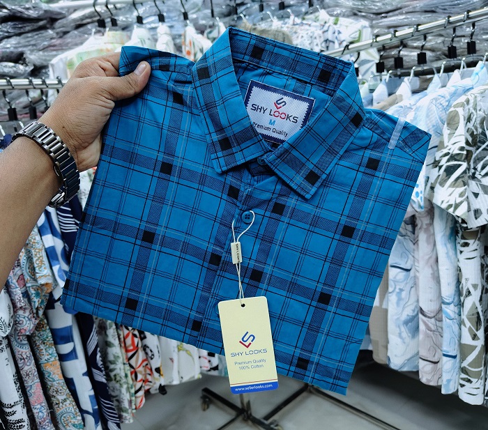 Pure Cotton full Sleeve Check Shirt