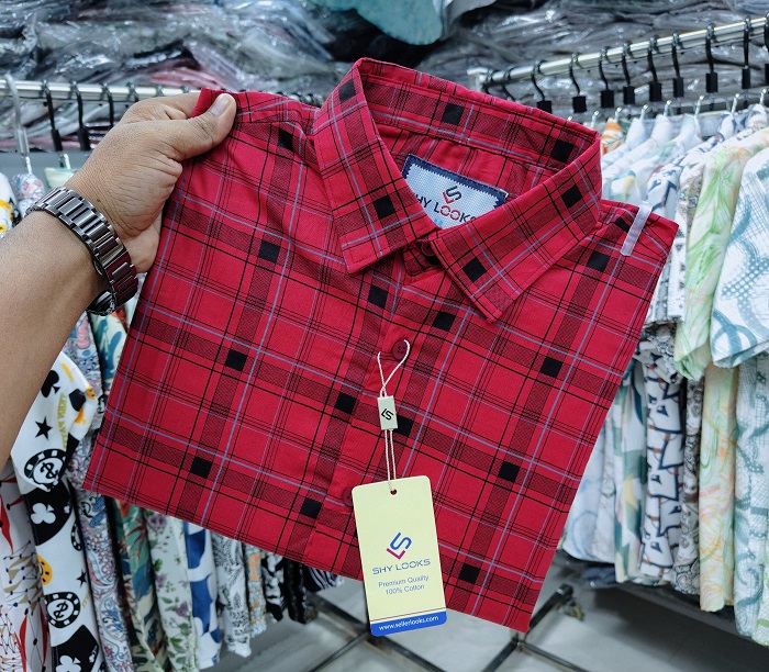 Pure Cotton full Sleeve Check Shirt