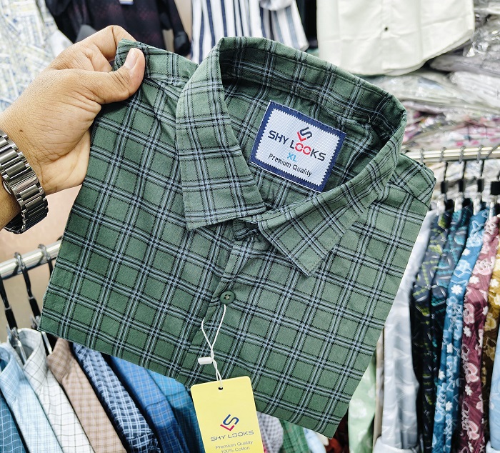 Pure Cotton full Sleeve Check Shirt
