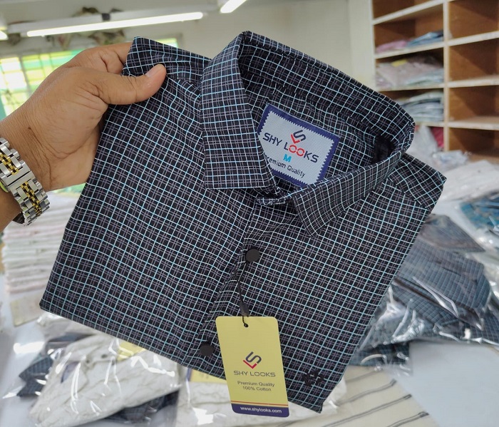 Pure Cotton full Sleeve Check Shirt