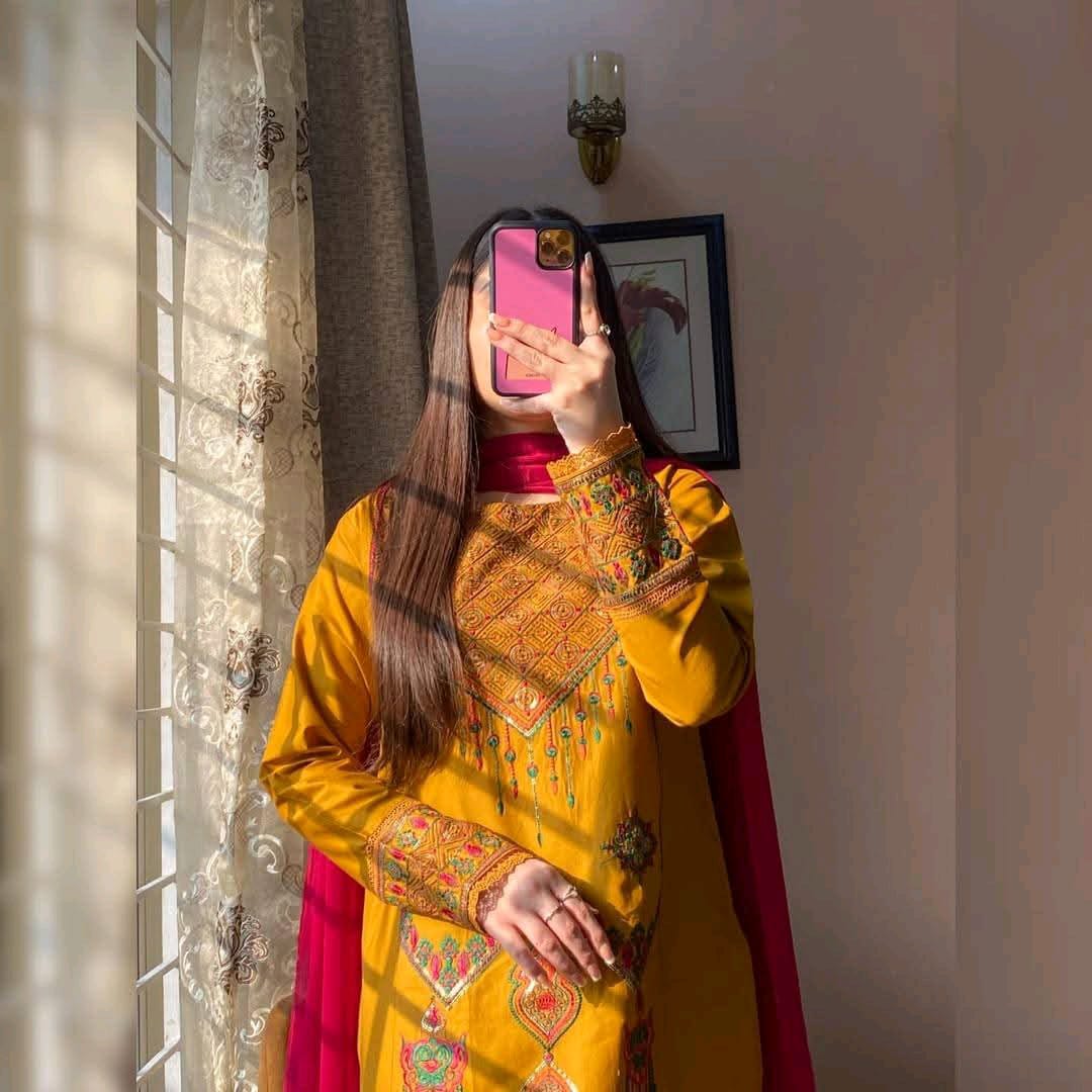 Sequence Embroidery Three  Piece