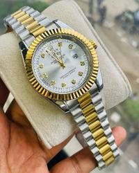 Gold Quartz  Watch For Men