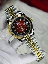 Gold Quartz  Watch For Men
