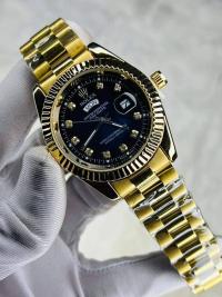 Gold Quartz  Watch For Men