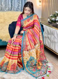 Digital Print Sharee with Blouse Piece