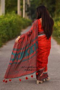 Digital Print Sharee with Blouse Piece