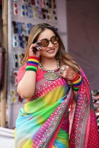 Digital Print Sharee with Blouse Piece