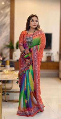 Digital Print Sharee with Blouse Piece