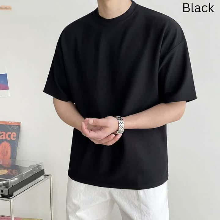 Solid Drop Shoulder Tshirt