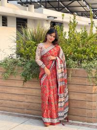 Digital Print Sharee with Blouse Piece