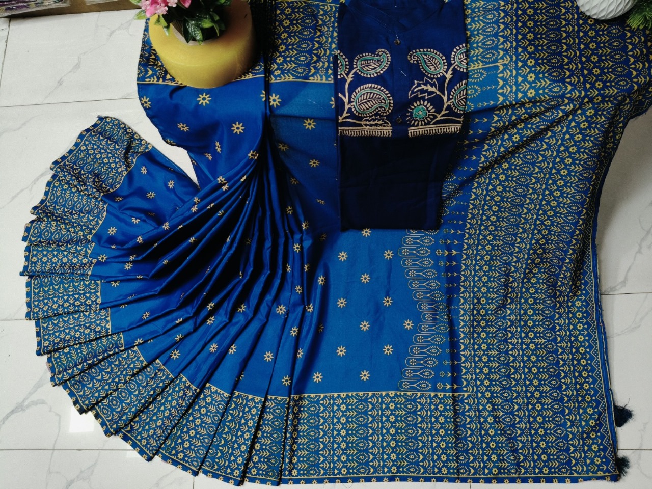Sharee Panjabi Couple with Blouse Piece