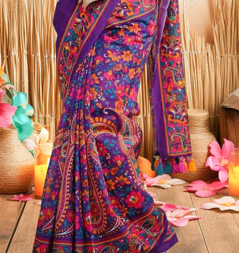 Digital Print Sharee with Blouse Piece