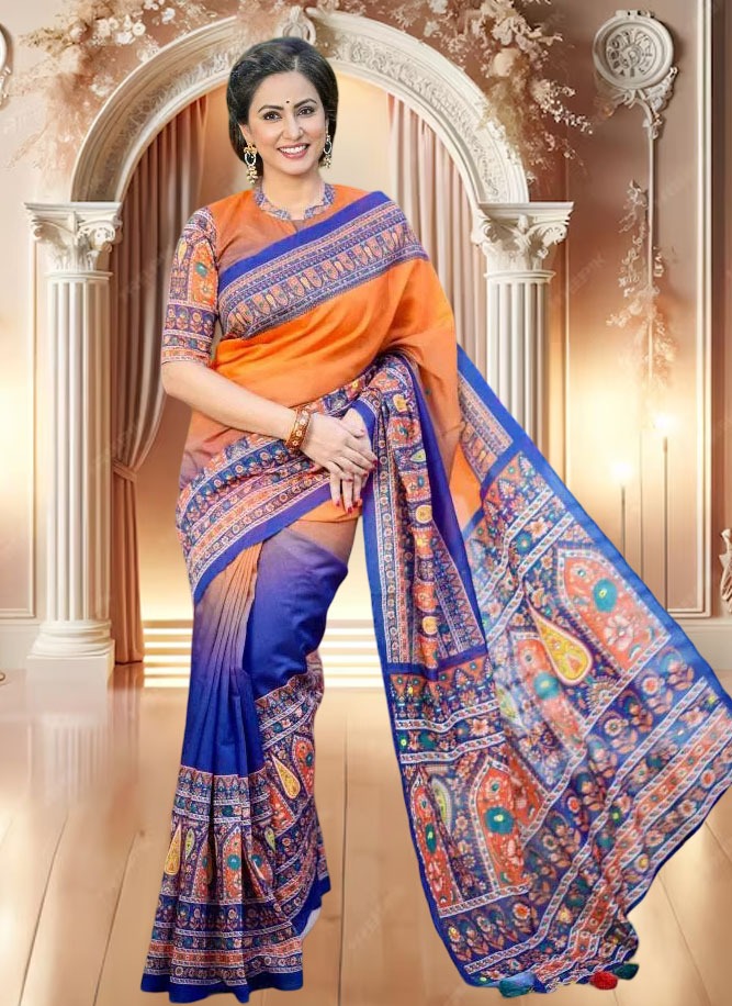 Digital Print Sharee with Blouse Piece
