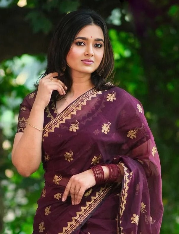 Afsan Print Sharee with Blouse Piece