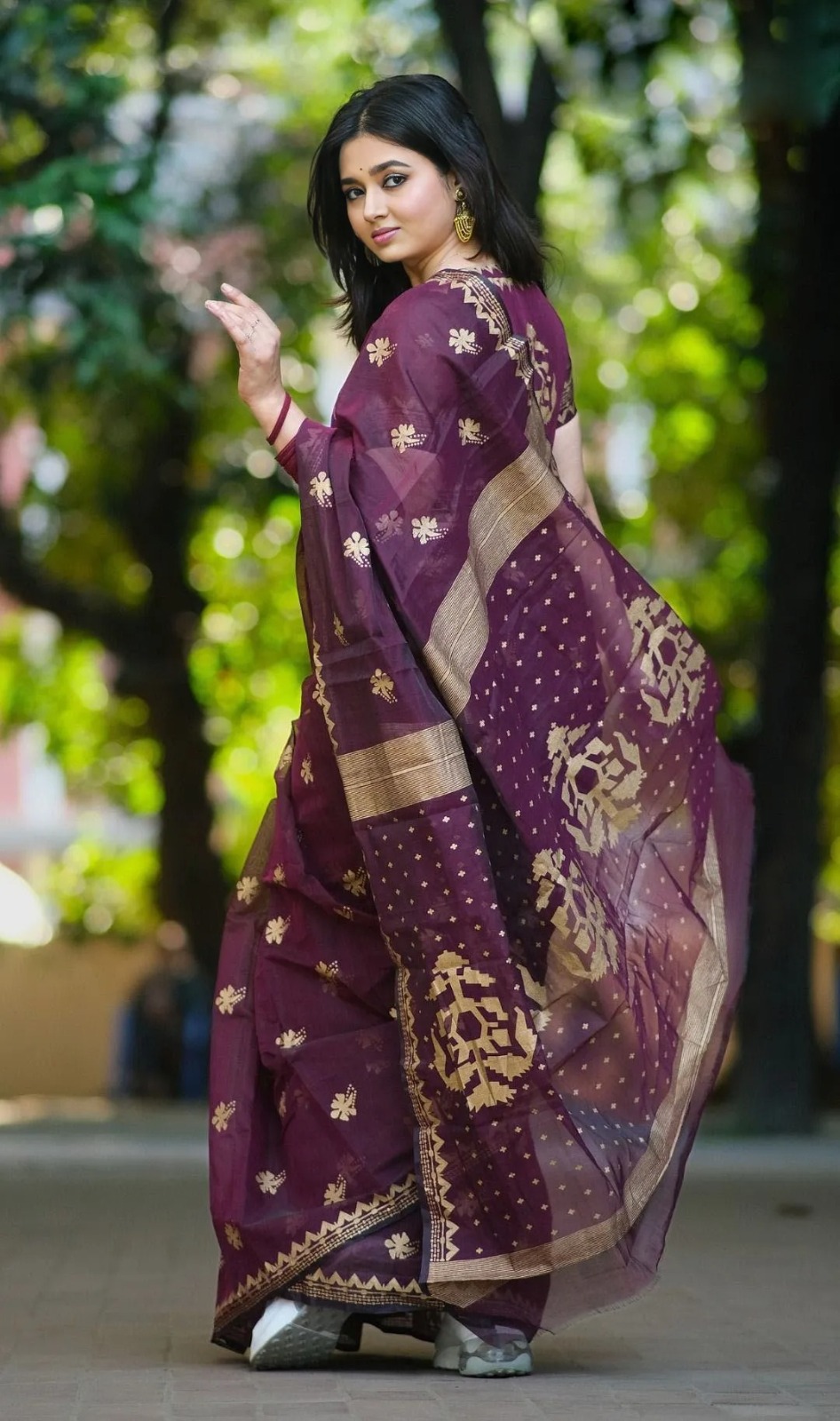 Afsan Print Sharee with Blouse Piece