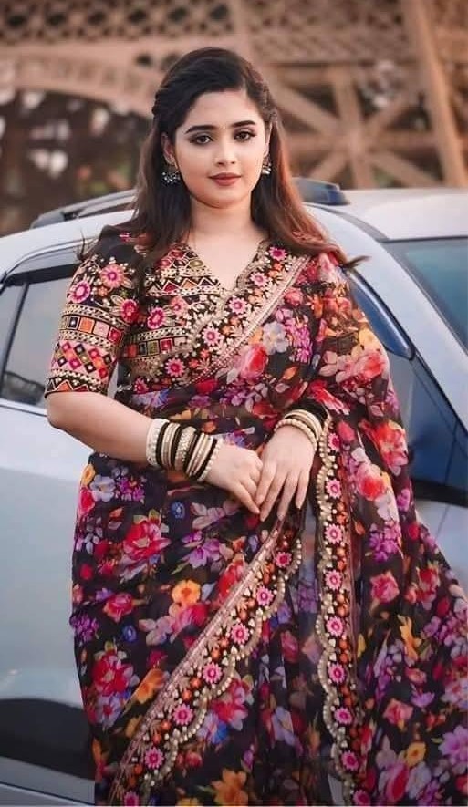 Digital Print Sharee with Blouse Piece