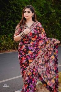 Digital Print Sharee with Blouse Piece