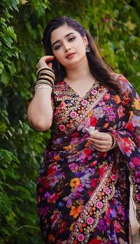 Digital Print Sharee with Blouse Piece