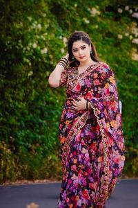 Digital Print Sharee with Blouse Piece