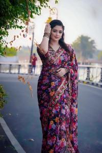 Digital Print Sharee with Blouse Piece