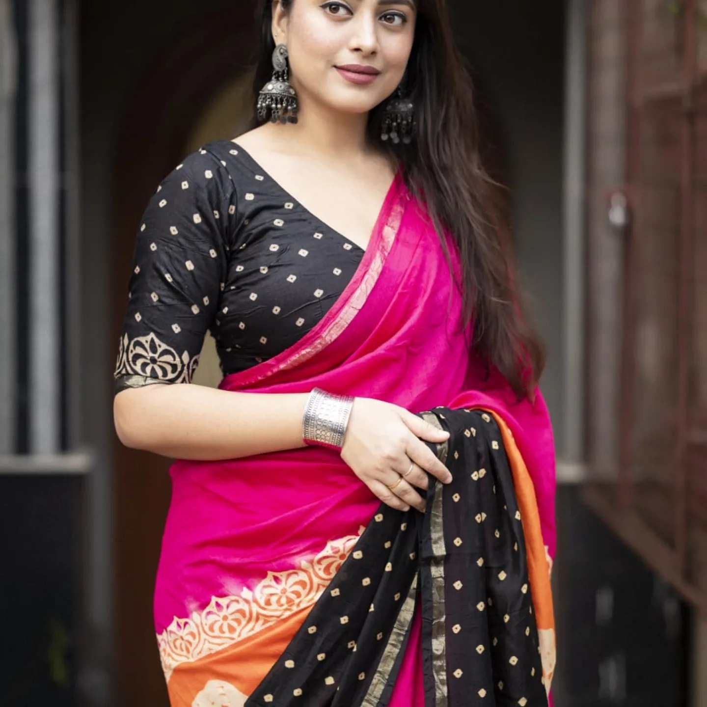 Digital Print Sharee with Blouse