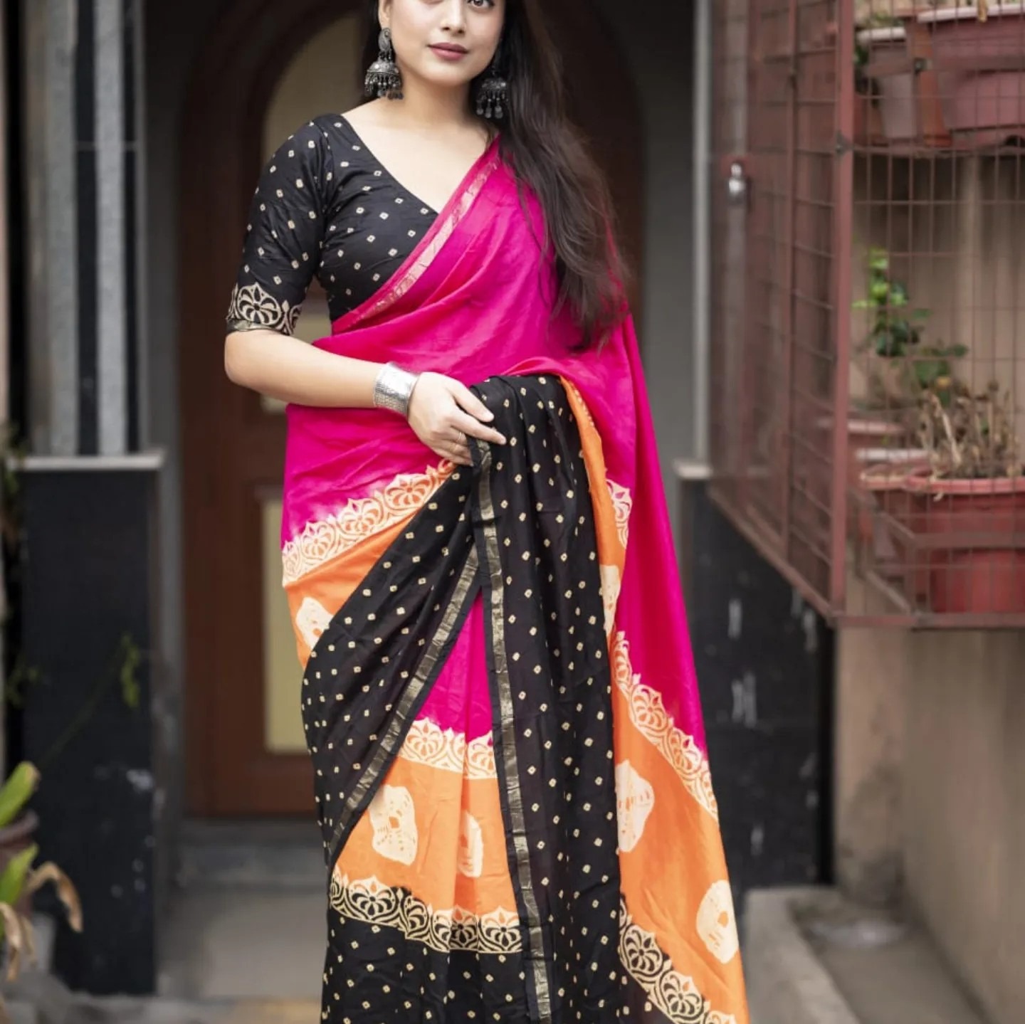 Digital Print Sharee with Blouse
