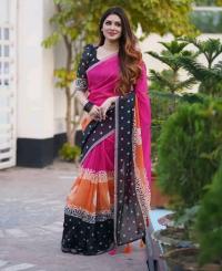 Digital Print Sharee with Blouse