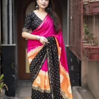 Digital Print Sharee with Blouse