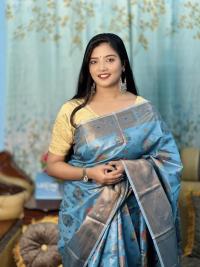 Soft silk katan sharee