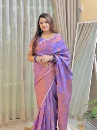 Soft silk katan sharee