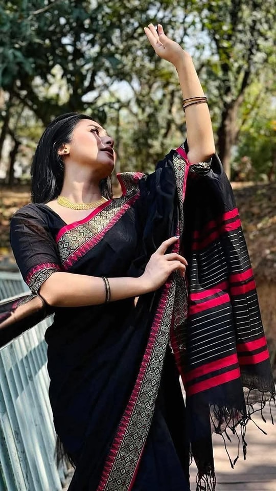 Half silk sharee with blause pcs