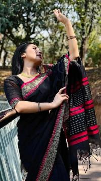 Half silk sharee with blause pcs