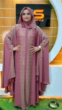 Dubai Cherry Borka with Hijab