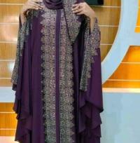 Dubai Cherry Borka with Hijab