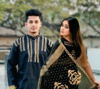 Sharee Panjabi Couple with Blouse Piece