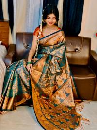 Soft silk katan sharee