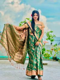 Soft silk katan sharee
