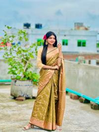 Soft silk katan sharee