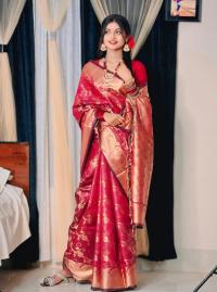 Soft silk katan sharee