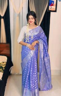 Soft silk katan sharee