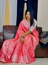 Soft silk katan sharee