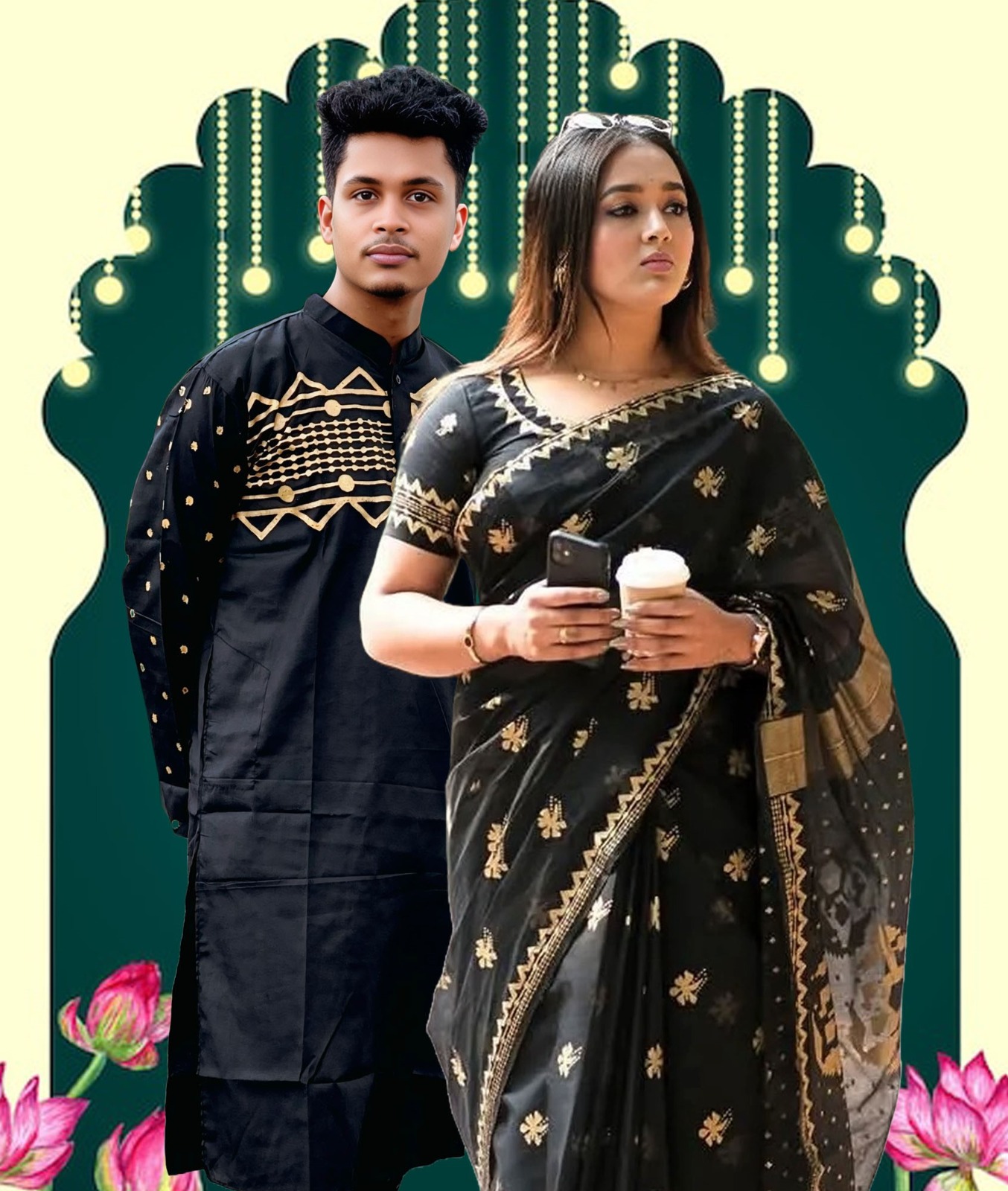 Sharee Panjabi Couple Set 02