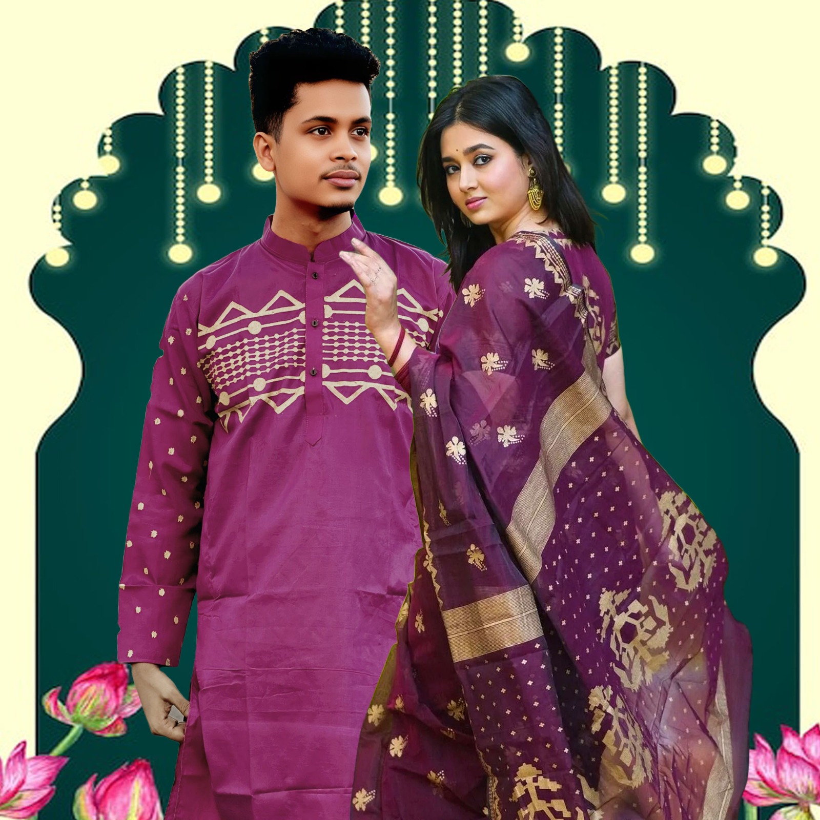 Sharee Panjabi Couple Set 01