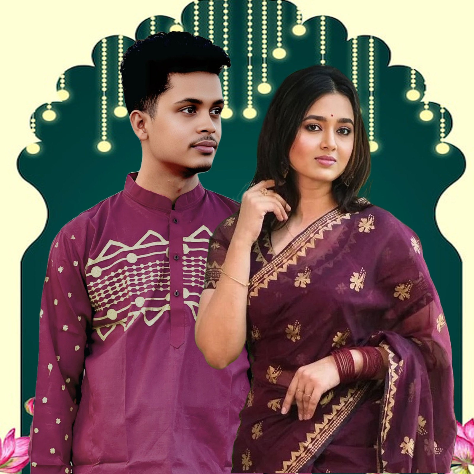 Sharee Panjabi Couple Set 01