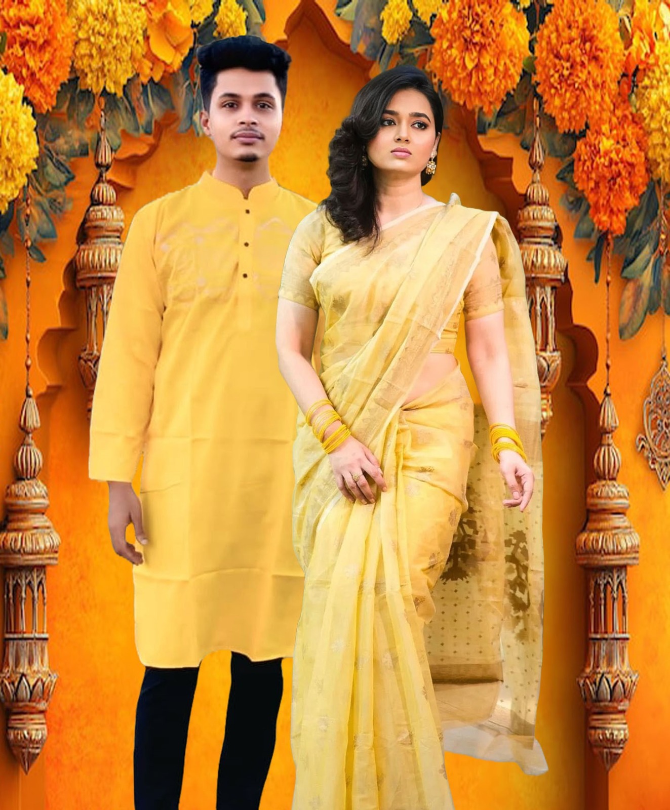 Sharee Panjabi Couple Set 03