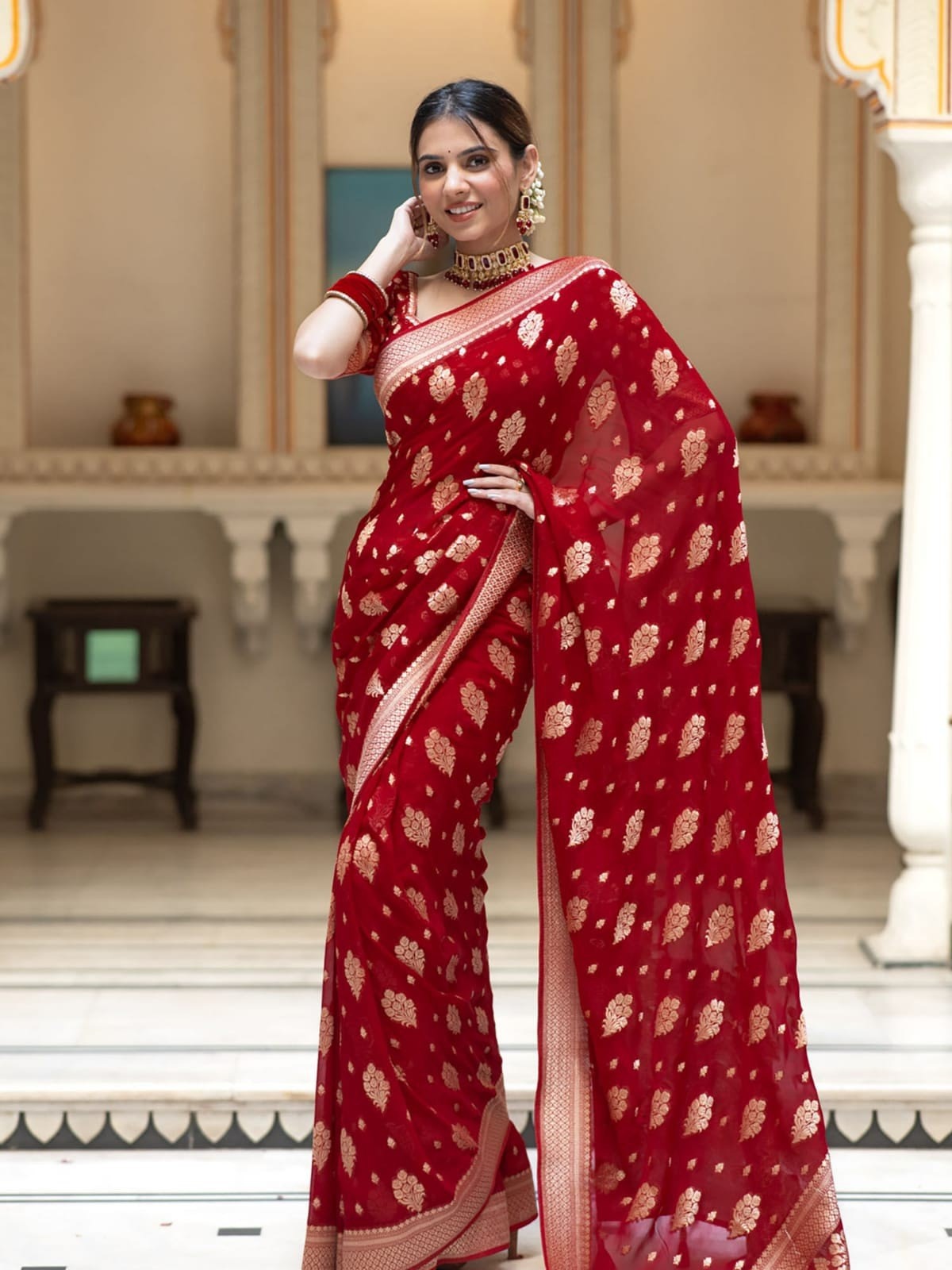 Dhupiyan Sharee with Blouse Piece